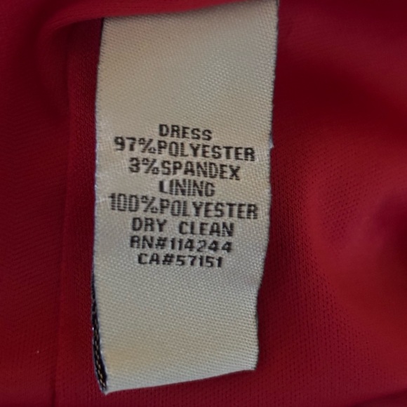 Eliza J red cocktail dress w/gold chain halter - Picture 7 of 8